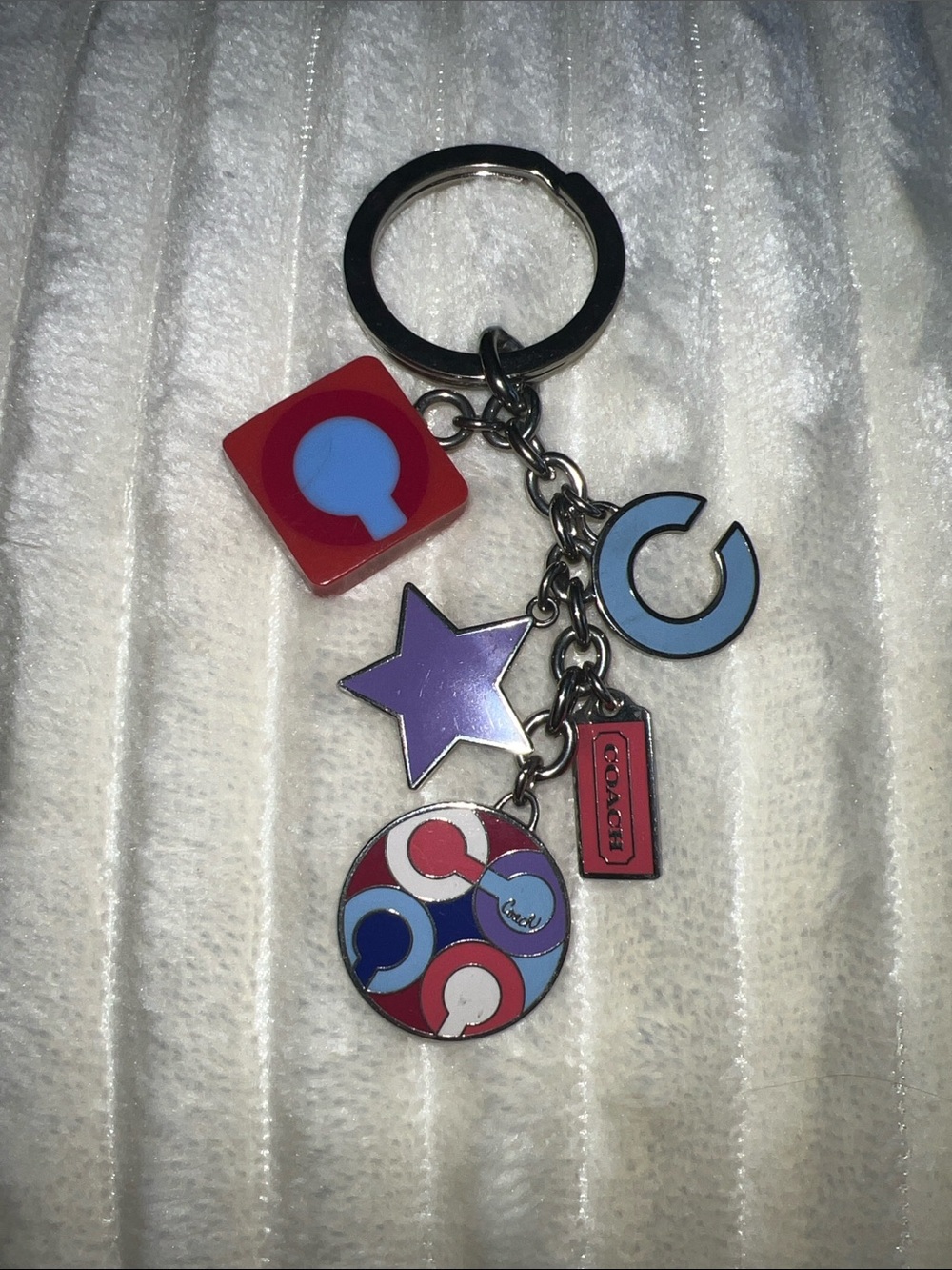 Coach Y2K Multi-Charm Keychain EUC